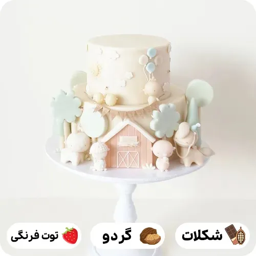 کیک تولد بچه گانه زیبا