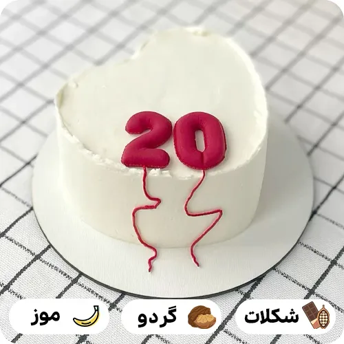 کیک عدد بادکنکی