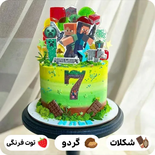 کیک تولد ماین کرافتی