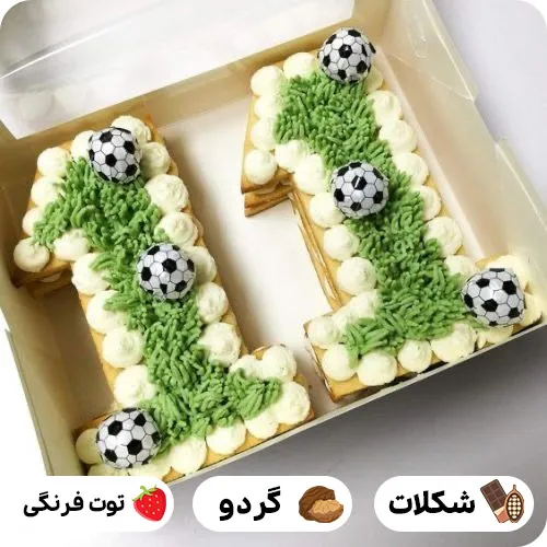 کیک تولد عدد 11
