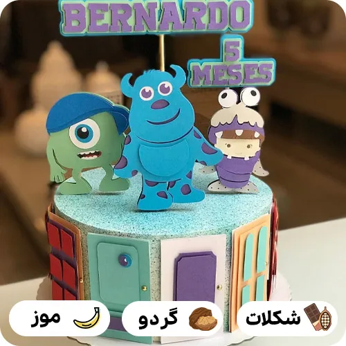 عکس کیک کارخانه هیولاها