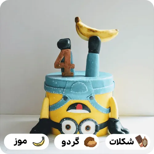 عکس کیک تولد دخترانه مینیون
