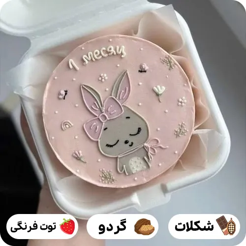 عکس کیک تولد با تم خرگوش