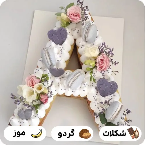 کیک حرف a
