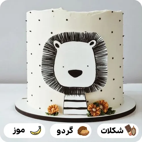 کیک تولد پسرانه ساده