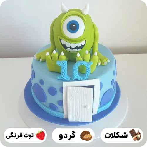 کیک طرح کارخانه هیولاها