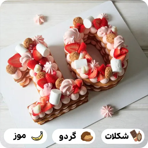 کیک عدد سن