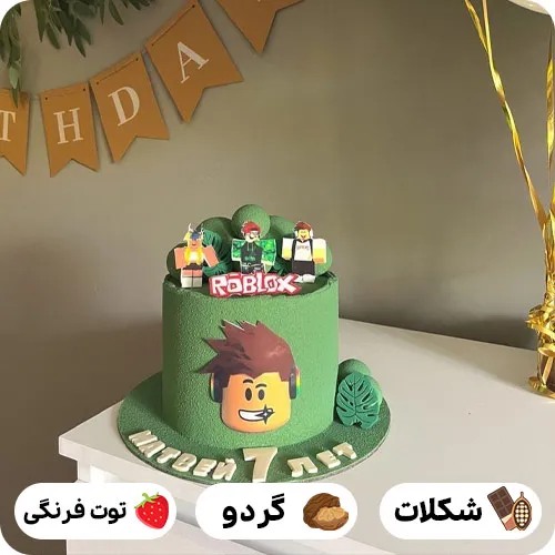 عکس کیک تولد پسرانه ماینکرافت