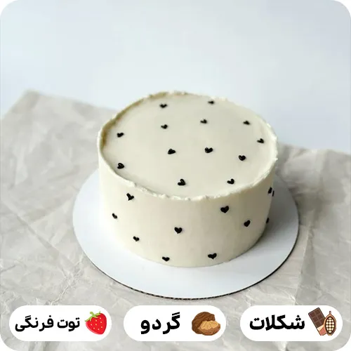کیک تولد سفید جدید