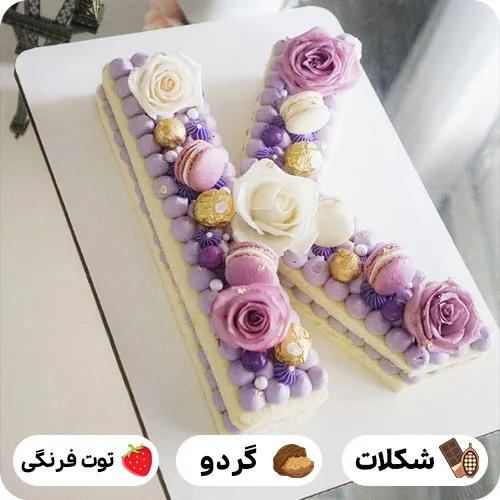 کیک تولد k