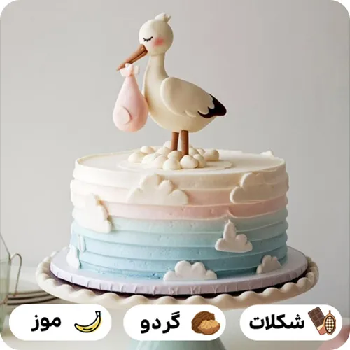 عکس کیک تولد نوزاد