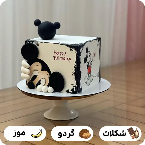 کیک تولد مستطیلی بچه گانه