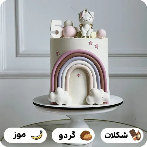 کیک تولد یونیکورن دخترانه