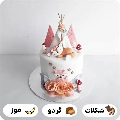 کیک شبیه روباه