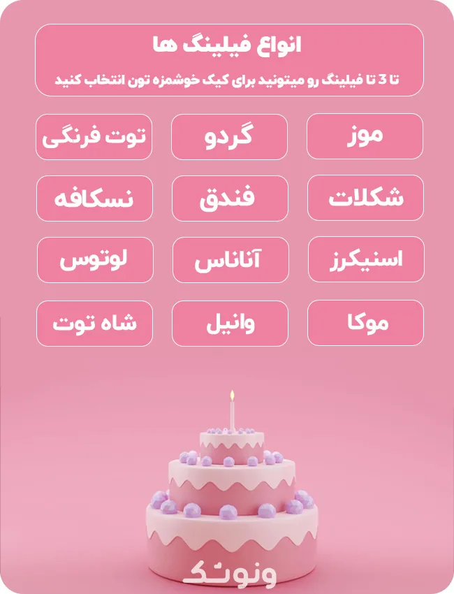انواع فیلینگ های کیک