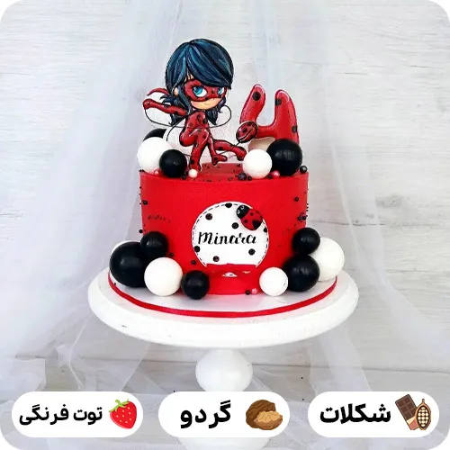 کیک دختر کفشدوزکی جدید