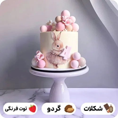 عکس کیک تولد شکل خرگوش