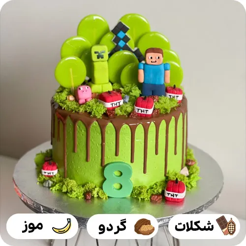 عکس کیک تولد ماینکرافت