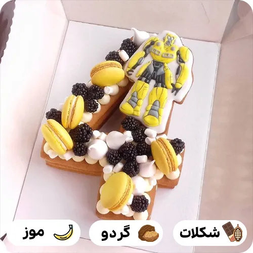 کیک به شکل عدد