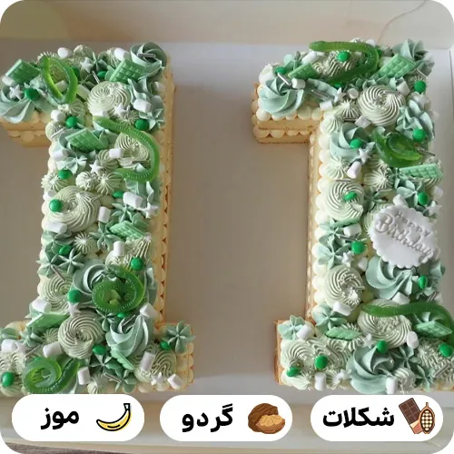 کیک عدد ۱۱