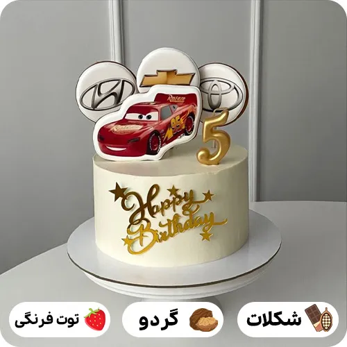 کیک تولد با تم ماشین ها