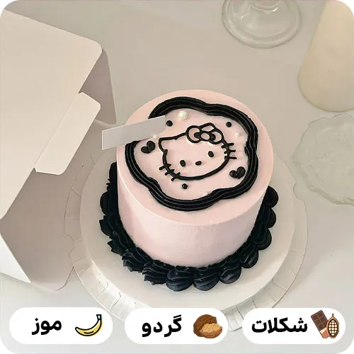 عکس کیک تولد کیتی دخترانه