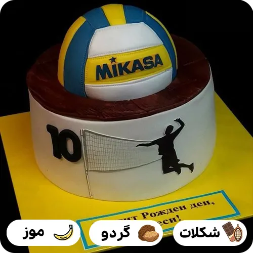 کیک تولد والیبالیست