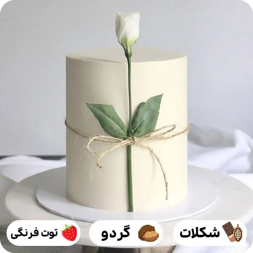 کیک تولد سفید خاص