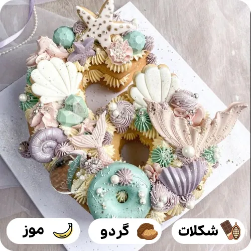 کیک تولد عدد 6