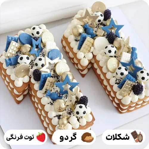 کیک تولد عدد 11